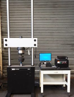55 KIP (250 kN) Capacity Instron, Model 8502, Two Column Material Fatigue Testing System.